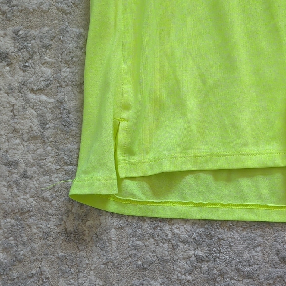 Nike Neon Yellow Short Sleeve Running Tee Size Small - Picture 2 of 7